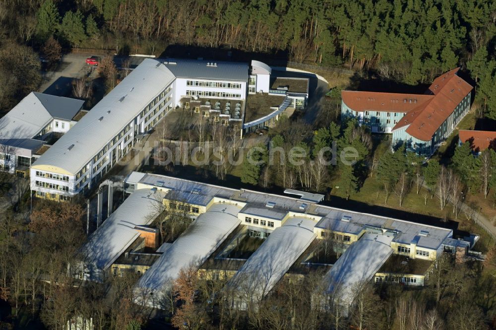 Luftbild Potsdam - Berufsbildungswerk im Oberlinhaus an der Steinstrasse in Potsdam- Babelsberg im Bundesland Brandenburg