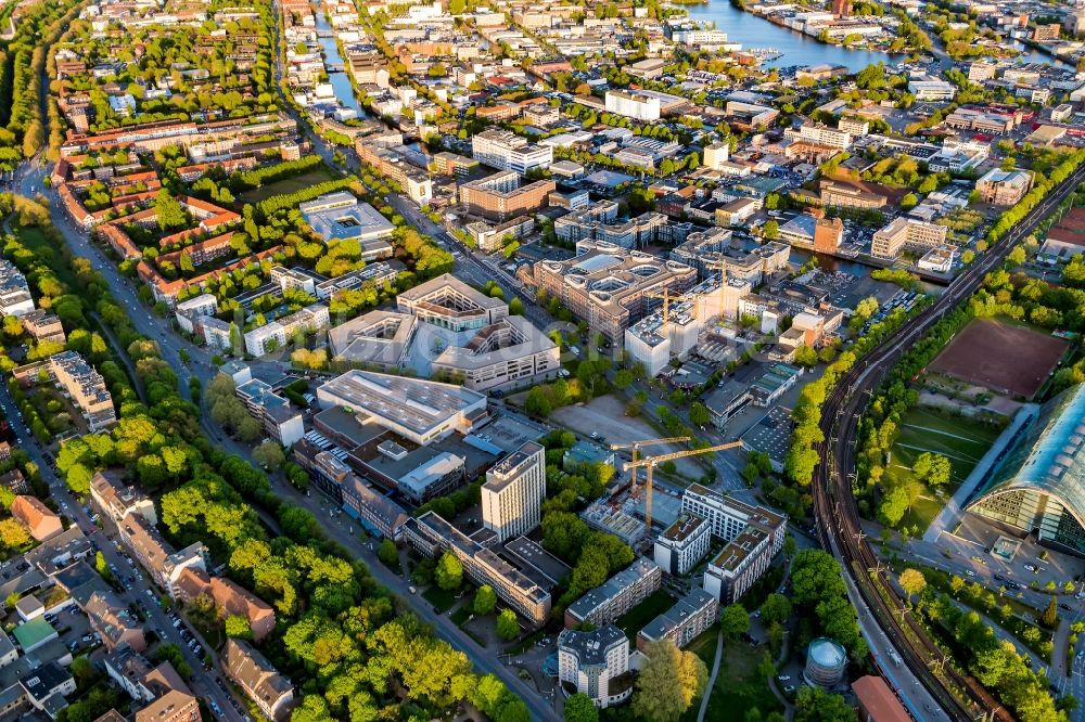 Luftaufnahme Hamburg - Berufschule im Stadtteil Borgfelde in Hamburg