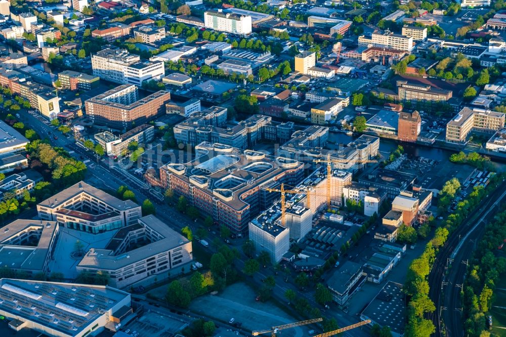 Hamburg von oben - Berufschule im Stadtteil Borgfelde in Hamburg