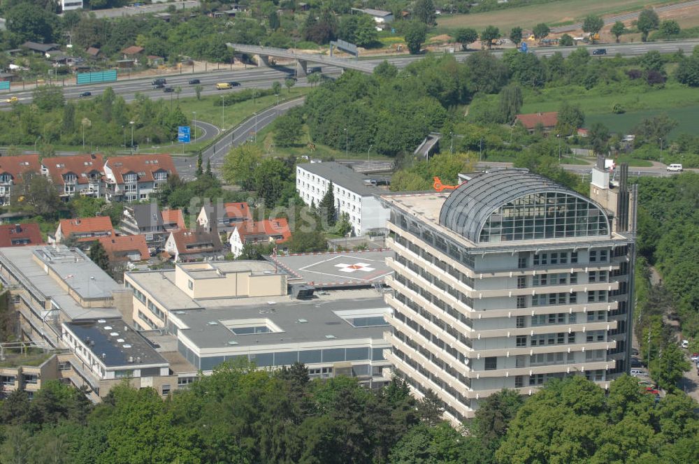 Luftaufnahme Frankfurt am Main - Berufsgenossenschaftliche Unfallklinik Frankfurt am Main