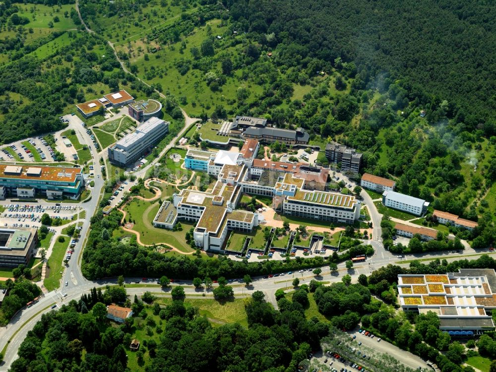 Tübingen von oben - Berufsgenossenschaftliche Unfallklinik Tübingen im Bundesland Baden-Württemberg