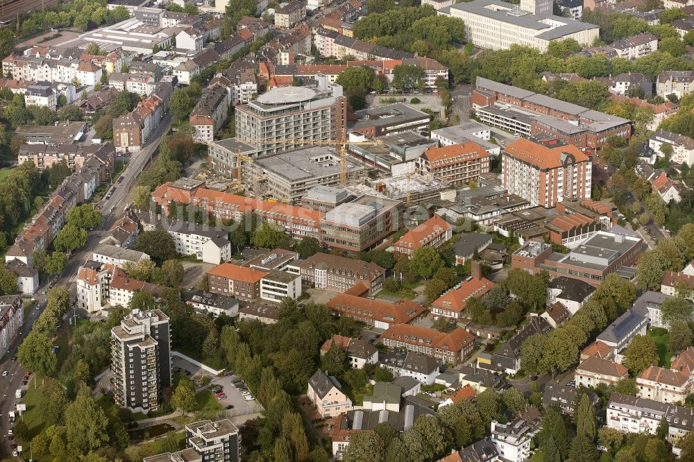 Bochum aus der Vogelperspektive: Berufsgenossenschaftliches Universitätsklinikum Bergmannsheil in Bochum im Bundesland Nordrhein-Westfalen