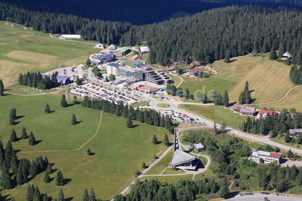 Feldberg (Schwarzwald) aus der Vogelperspektive: Besucherzentrum auf dem Feldberg im Schwarzwald im Bundesland Baden-Württemberg