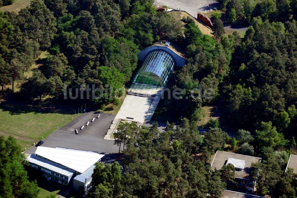 Luftbild Krausnick - Besucherzentrum Tropical Island in Krausnick im Bundesland Brandenburg