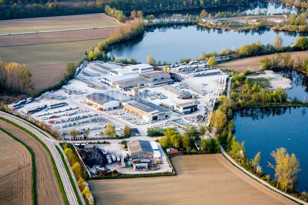 Luftaufnahme Kuhardt - Beton- und Baustoffmischwerk in Kuhardt im Bundesland Rheinland-Pfalz, Deutschland