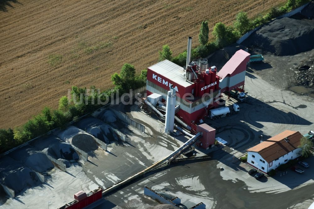 Leipzig von oben - Beton- und Baustoffmischwerk in Leipzig im Bundesland Sachsen