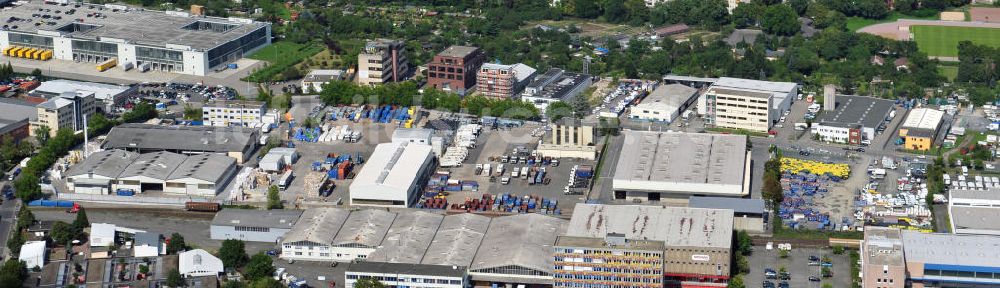 Luftbild Frankfurt am Main - Betriebsgelände mit Altpapiersortieranlage der FES GmbH Frankfurt / Main in Hessen