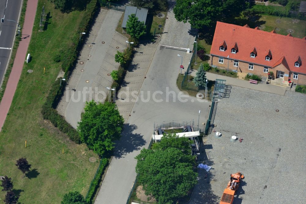 Luftaufnahme Erkner - Betriebshof der Autobahnmeisterei Erkner im Bundesland Brandenburg