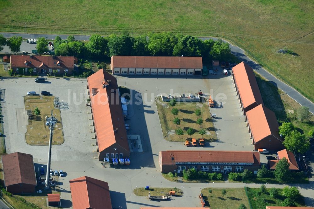 Rangsdorf aus der Vogelperspektive: Betriebshof der Autobahnmeisterei Rangsdorf in Rangsdorf im Bundesland Brandenburg