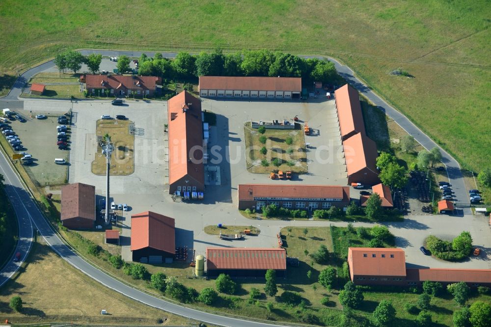 Luftaufnahme Rangsdorf - Betriebshof der Autobahnmeisterei Rangsdorf in Rangsdorf im Bundesland Brandenburg