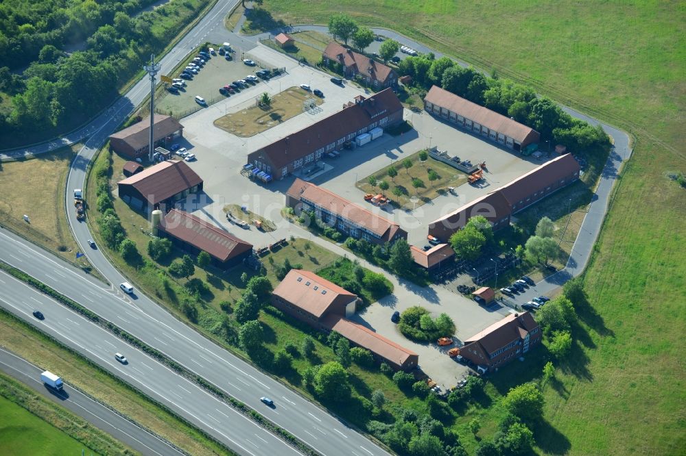 Luftbild Rangsdorf - Betriebshof der Autobahnmeisterei Rangsdorf in Rangsdorf im Bundesland Brandenburg