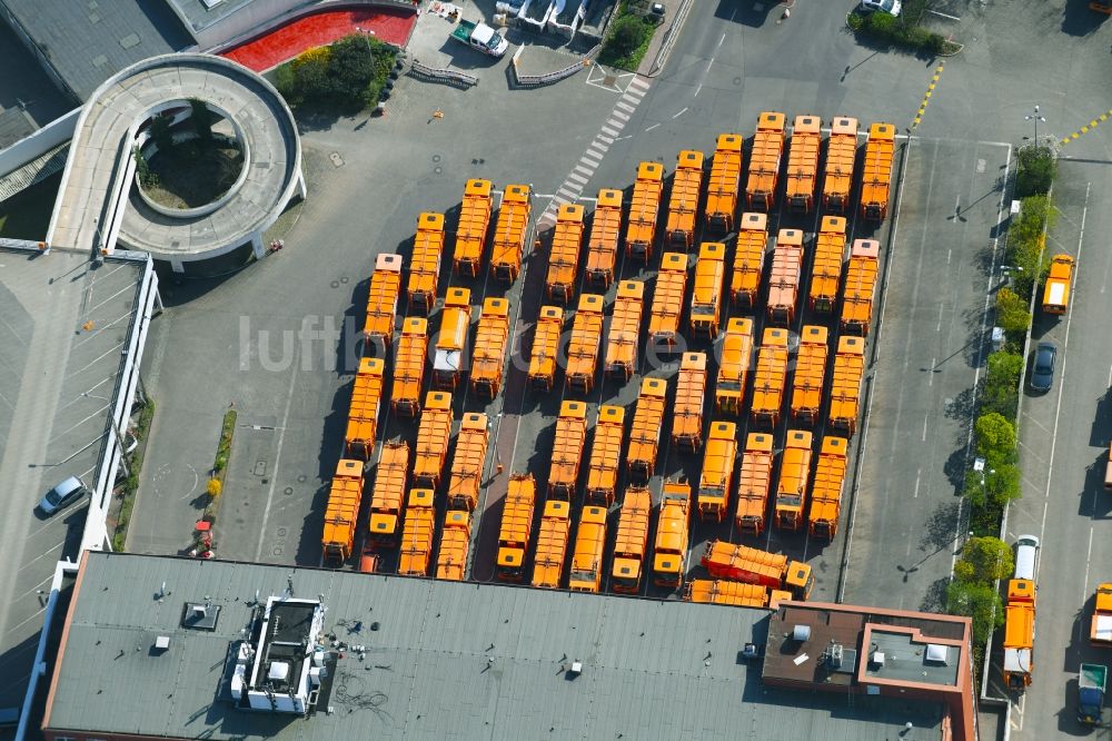 Luftaufnahme Berlin - Betriebshof der BSR Berliner Stadtreinigung an der Forckenbeckstraße im Ortsteil Charlottenburg in Berlin, Deutschland