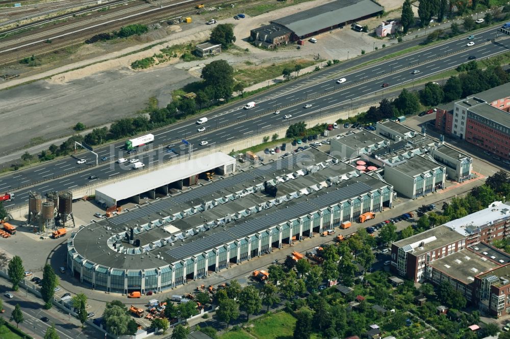 Luftbild Berlin - Betriebshof der BSR an der Ringbahnstraße im Ortsteil Tempelhof in Berlin, Deutschland