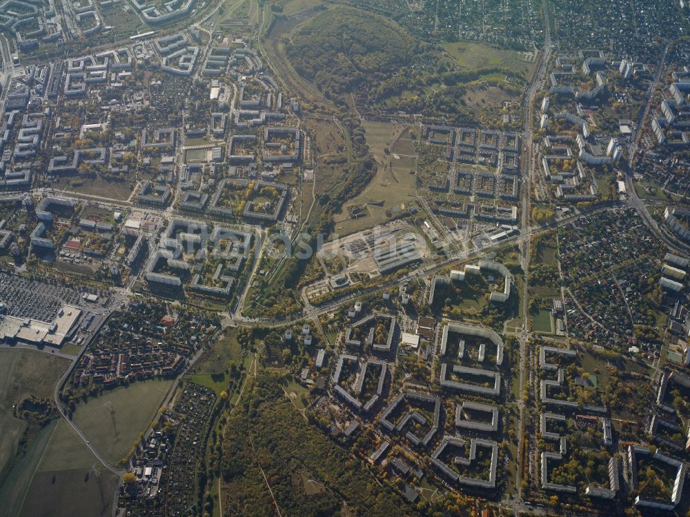 Berlin aus der Vogelperspektive: Betriebshof der BVG in Marzahn in Berlin