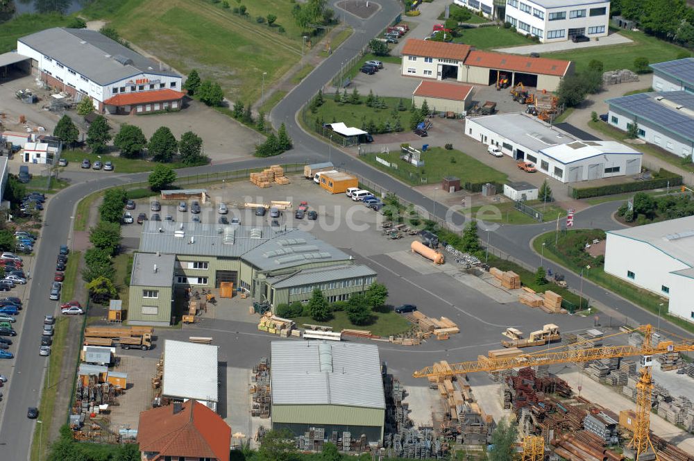 Luftaufnahme Oebisfelde - Betriebshof der EUROVIA Beton GmbH in Oebisfelde