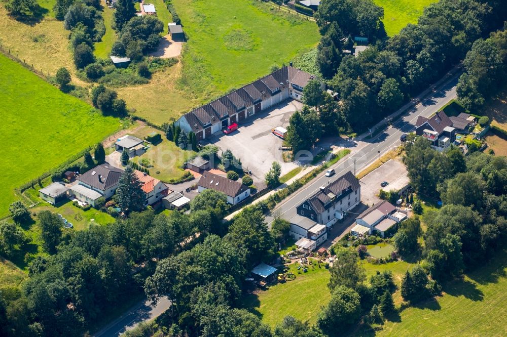 Luftbild Hattingen - Betriebshof der Feuer- und Rettungswache Bredenscheid in Hattingen im Bundesland Nordrhein-Westfalen