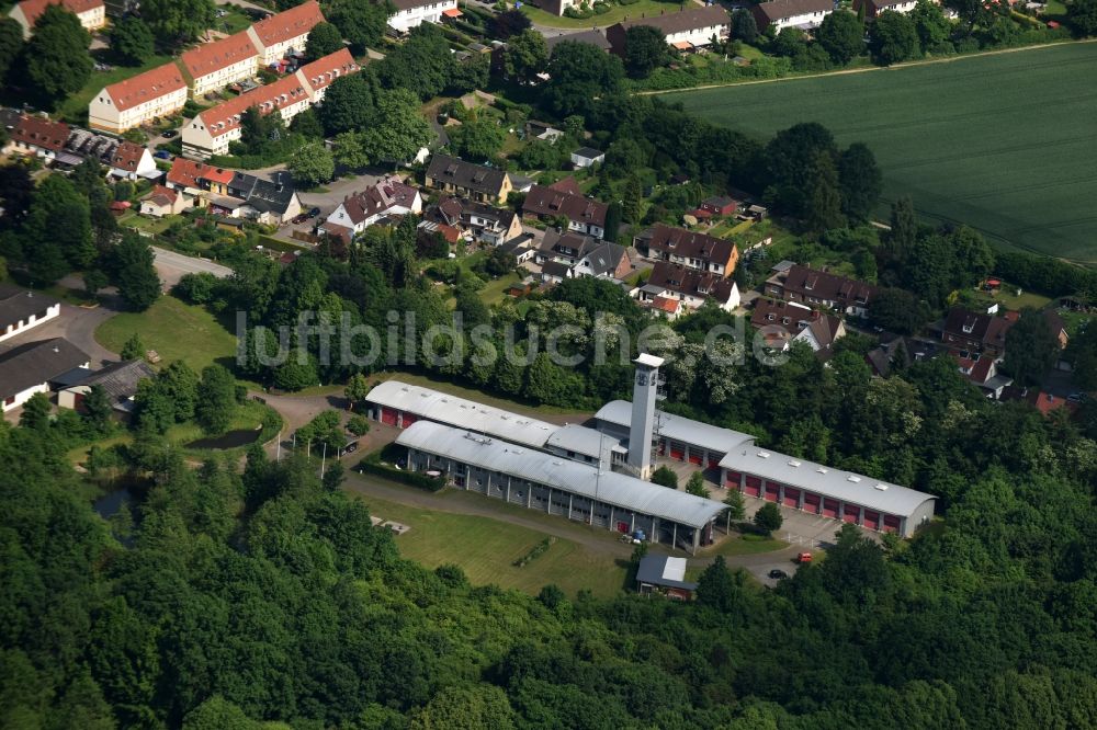 Luftbild Bad Segeberg - Betriebshof der Feuerwehr in Bad Segeberg im Bundesland Schleswig-Holstein