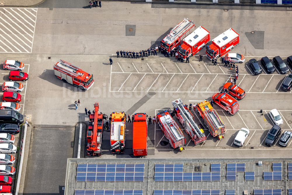 Luftaufnahme Essen - Betriebshof der Feuerwehr in Essen im Bundesland Nordrhein-Westfalen