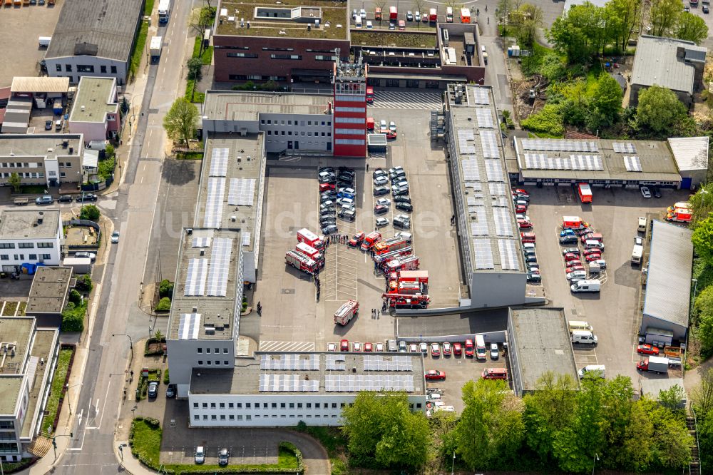 Luftaufnahme Essen - Betriebshof der Feuerwehr in Essen im Bundesland Nordrhein-Westfalen