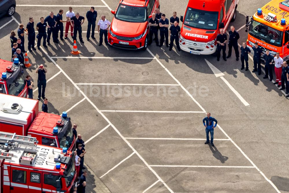 Luftaufnahme Essen - Betriebshof der Feuerwehr in Essen im Bundesland Nordrhein-Westfalen