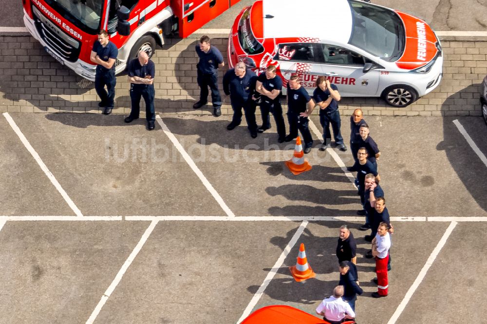 Luftbild Essen - Betriebshof der Feuerwehr in Essen im Bundesland Nordrhein-Westfalen - NRW, Deutschland