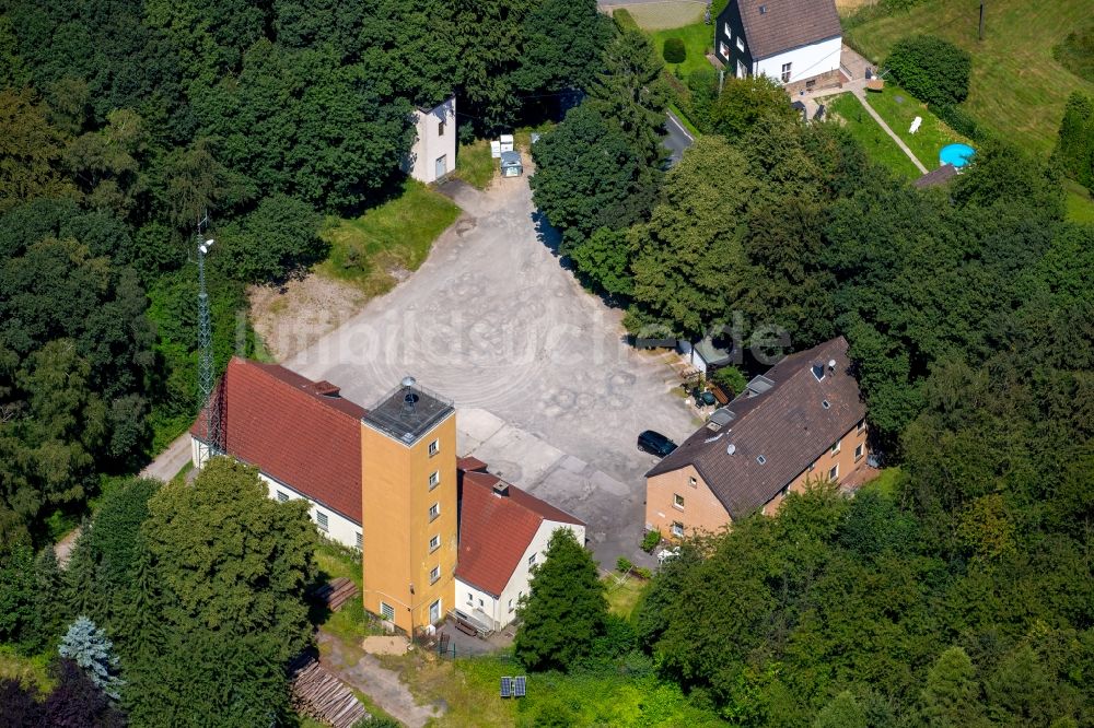 Luftbild Hattingen - Betriebshof der Feuerwehr in Hattingen im Bundesland Nordrhein-Westfalen