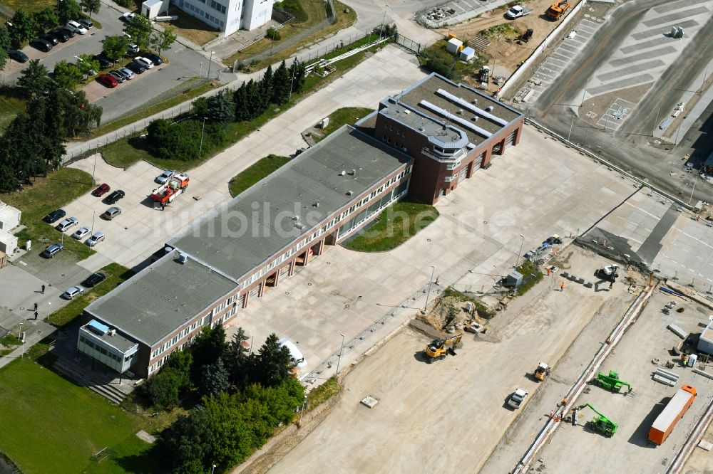 Luftaufnahme Schönefeld - Betriebshof der Feuerwehr in Schönefeld im Bundesland Brandenburg, Deutschland