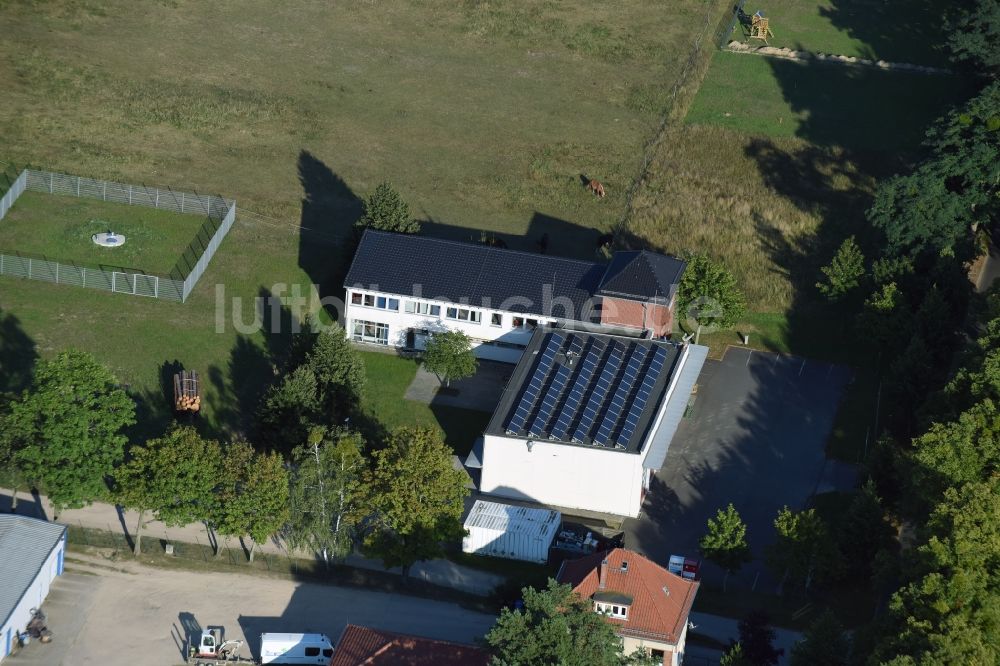 Werneuchen aus der Vogelperspektive: Betriebshof der Feuerwehr in Werneuchen im Bundesland Brandenburg