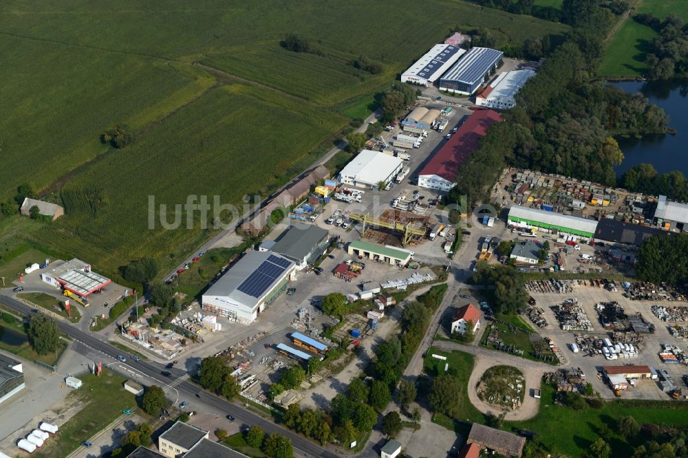 Luftbild Mittenwalde - Betriebshof mit Firmensitz der GAAC Commerz GmbH im Gewerbegebiet Mittenwalde im Bundesland Brandenburg