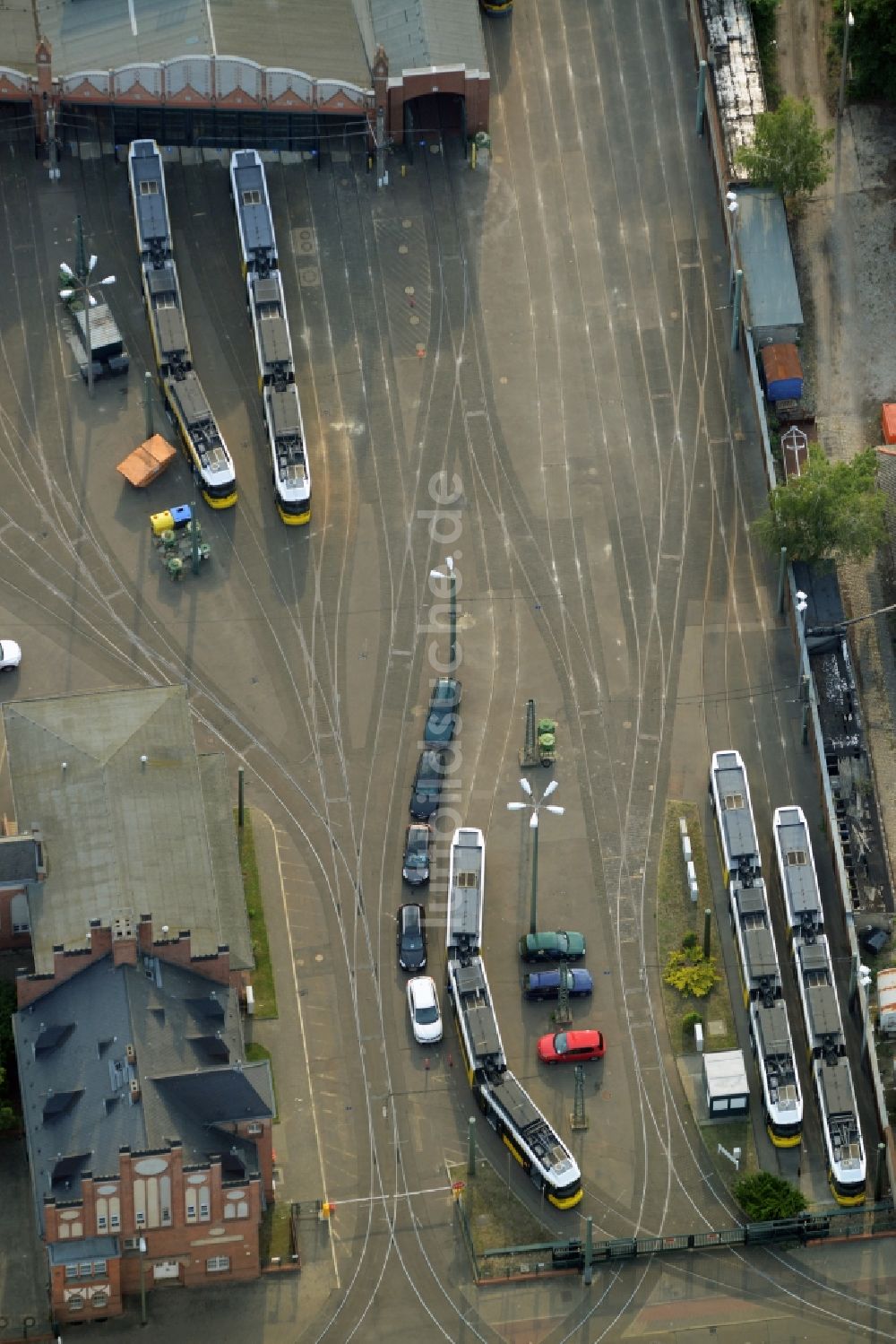 Berlin von oben - Betriebshof Köpenick an der Wendenschloßstraße im Ortsteil Köpenick in Berlin