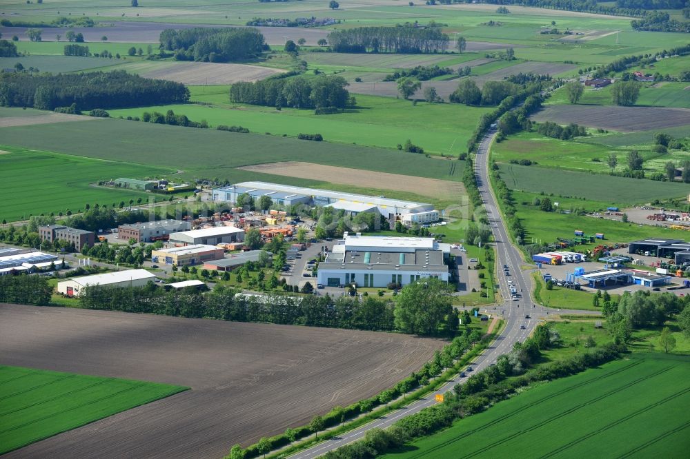 Luftbild Osterburg - Betriebshof der Ost Bau GmbH GmbH Am Schaugraben in Osterburg in der Altmark im Bundesland Sachsen-Anhalt