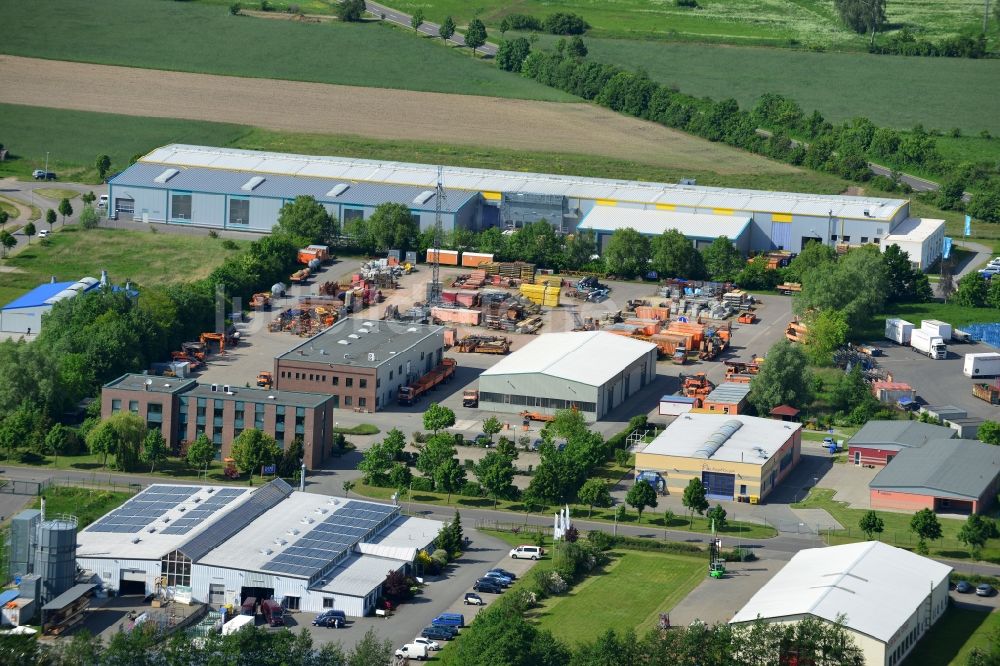 Luftbild Osterburg - Betriebshof der Ost Bau GmbH GmbH Am Schaugraben in Osterburg in der Altmark im Bundesland Sachsen-Anhalt