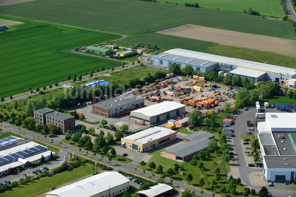 Luftaufnahme Osterburg - Betriebshof der Ost Bau GmbH GmbH Am Schaugraben in Osterburg in der Altmark im Bundesland Sachsen-Anhalt