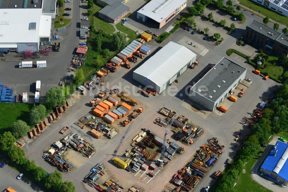 Luftbild Osterburg - Betriebshof der Ost Bau GmbH GmbH Am Schaugraben in Osterburg in der Altmark im Bundesland Sachsen-Anhalt