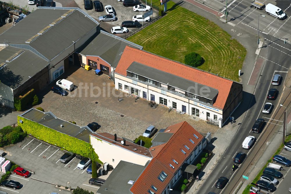 Berlin von oben - Betriebshof der Pegel Pumpenanlagen GmbH in Berlin, Deutschland