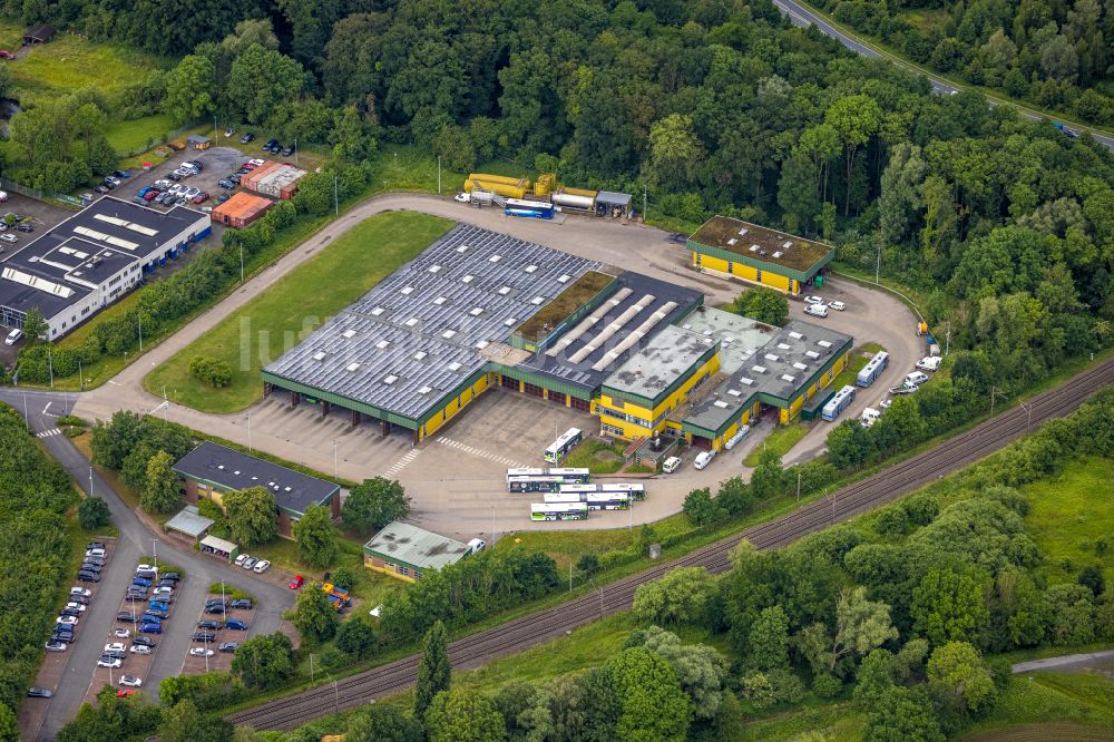 Westtünnen aus der Vogelperspektive: Betriebshof Stadtwerke Hamm GmbH in Westtünnen im Bundesland Nordrhein-Westfalen, Deutschland