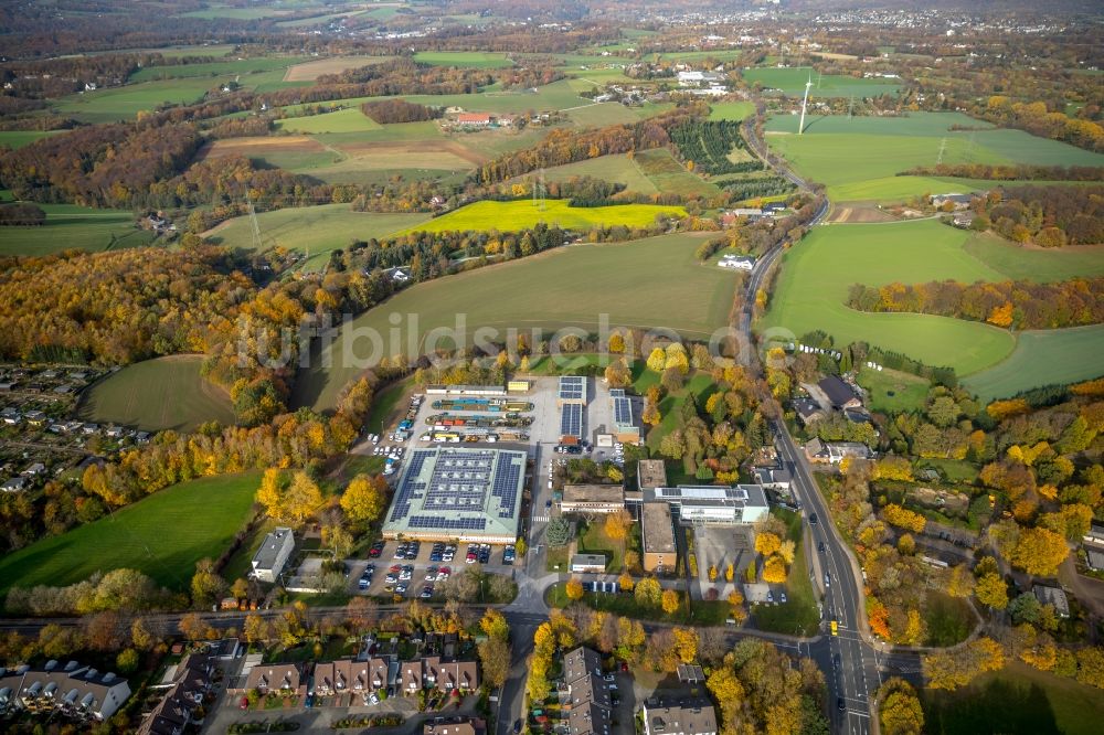 Velbert aus der Vogelperspektive: Betriebshof Stadtwerke Velbert in Velbert im Bundesland Nordrhein-Westfalen, Deutschland