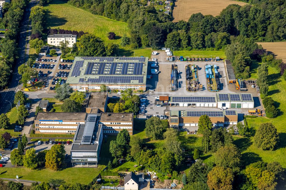 Luftaufnahme Velbert - Betriebshof Stadtwerke Velbert in Velbert im Bundesland Nordrhein-Westfalen, Deutschland