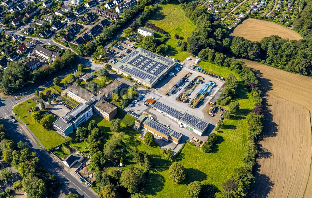 Velbert von oben - Betriebshof Stadtwerke Velbert in Velbert im Bundesland Nordrhein-Westfalen, Deutschland