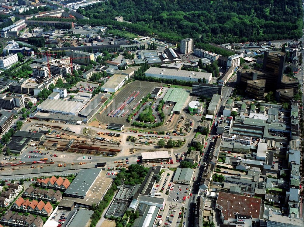 Köln von oben - Betriebshof der Straßenbahn Tram der Kölner Verkehrsbetriebe in Köln im Bundesland Nordrhein-Westfalen