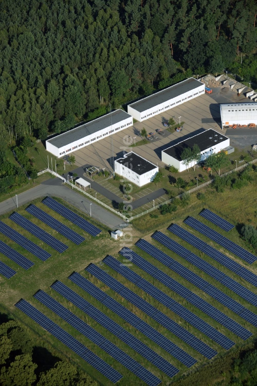 Luftbild Biesenthal - Betriebshof der Straßenmeisterei der Landesbetrieb Straßenwesen Brandenburg, NL Ost Straßenmeisterei in Biesenthal im Bundesland Brandenburg