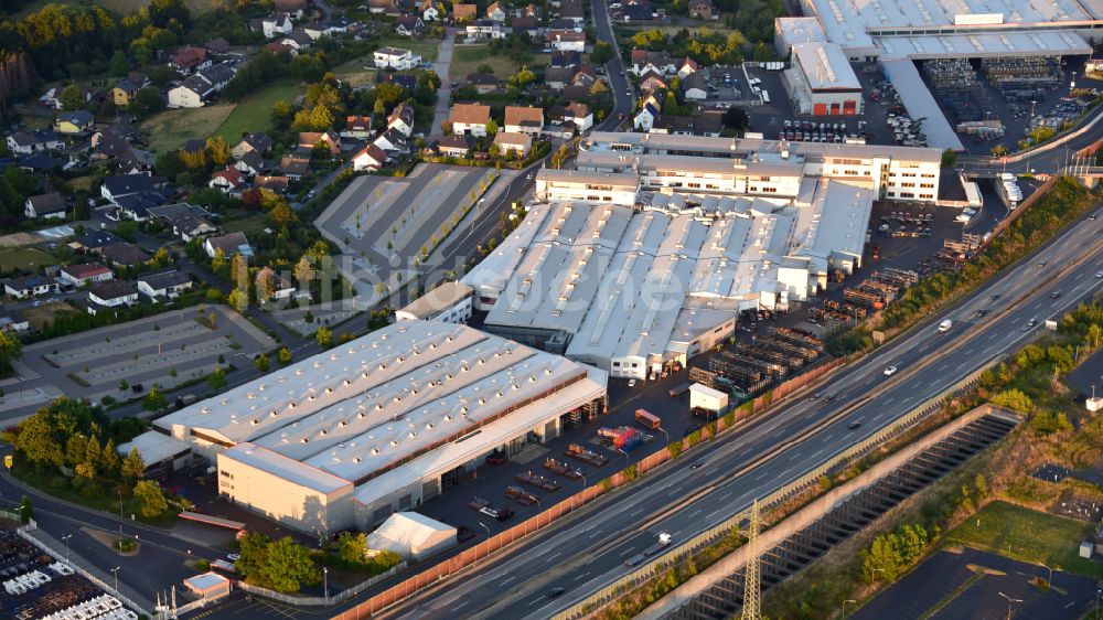 Windhagen von oben - Betriebshof der Wirtgen Windhagen Vertriebs- und Service GmbH in Windhagen im Bundesland Rheinland-Pfalz