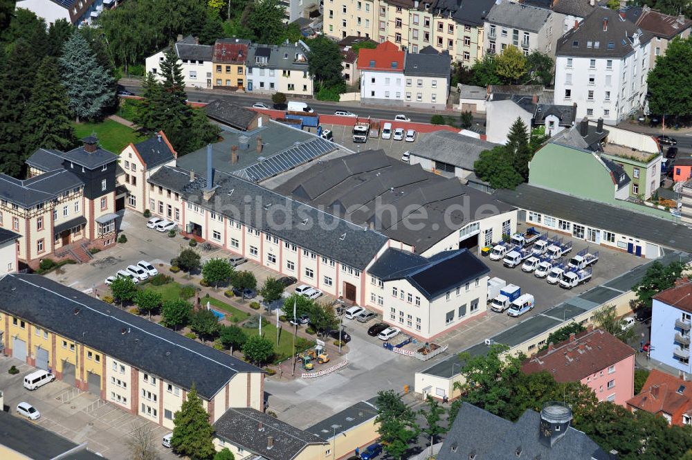 Frankfurt am Main aus der Vogelperspektive: Betriebsstätte Frankfurt-Bornheim der FES GmbH Frankfurt / Main in Hessen