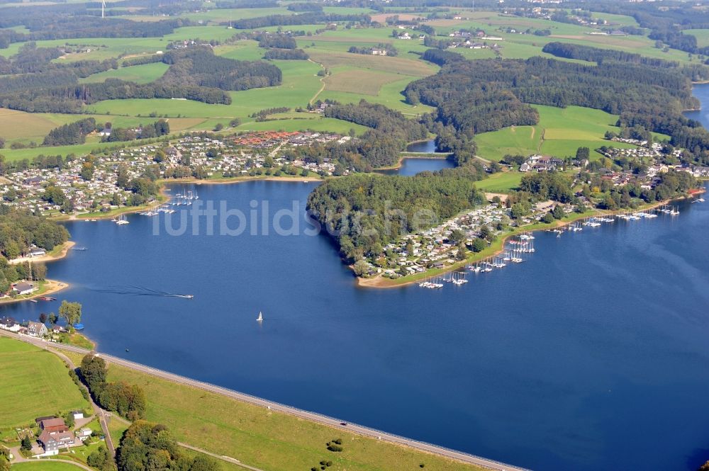 Luftbild Hückeswagen - Bevertalsperre in Hückeswagen im Bundesland Nordrhein-Westfalen