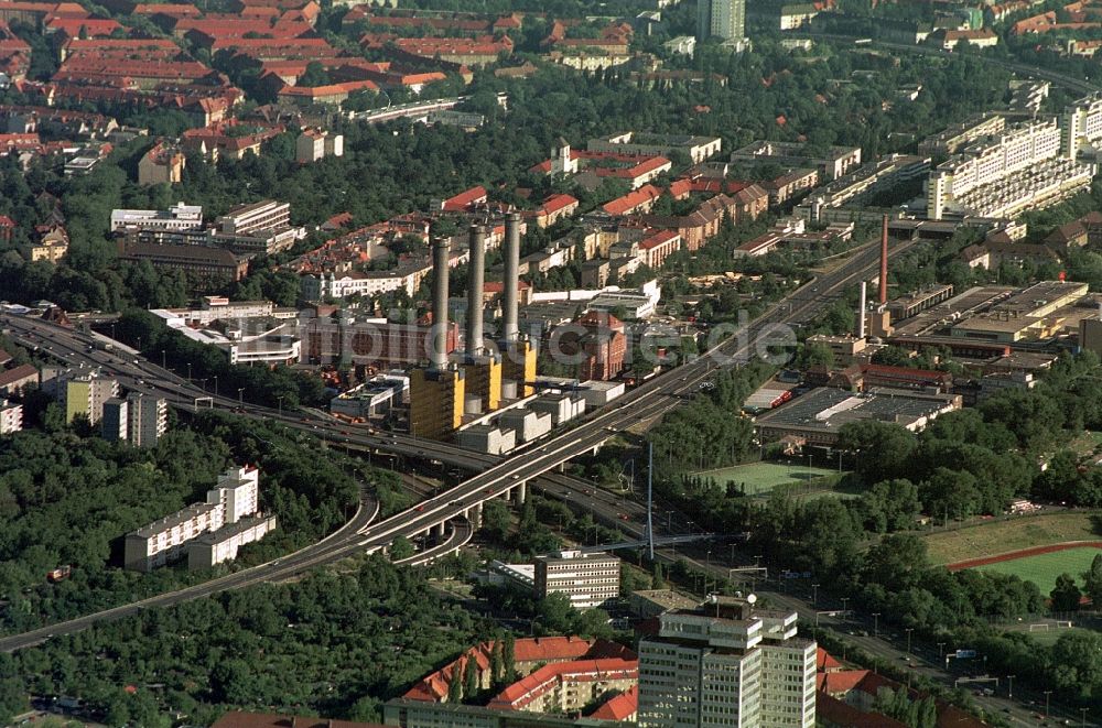 Luftbild Berlin - Bewag - Kraftwerk Berlin-Schmargendorf