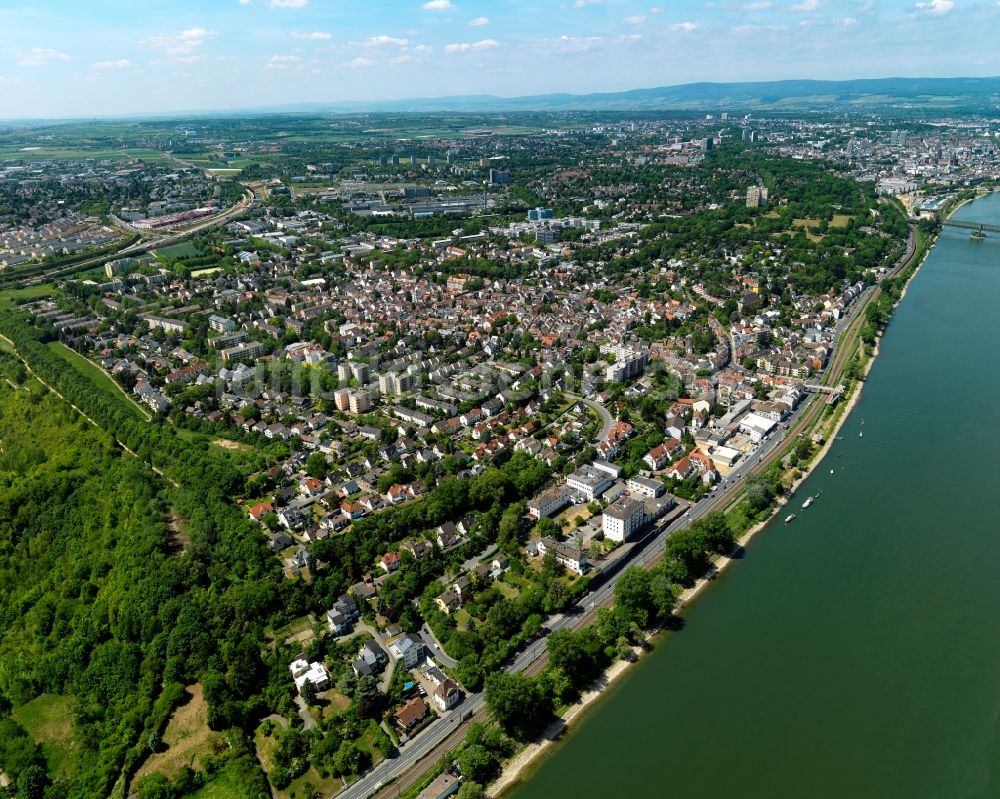 Luftaufnahme Mainz - Bezirk Weisenau in Mainz im Bundesland Rheinland-Pfalz