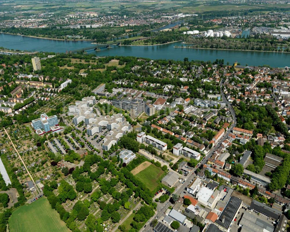 Luftaufnahme Mainz - Bezirk Weisenau in Mainz im Bundesland Rheinland-Pfalz