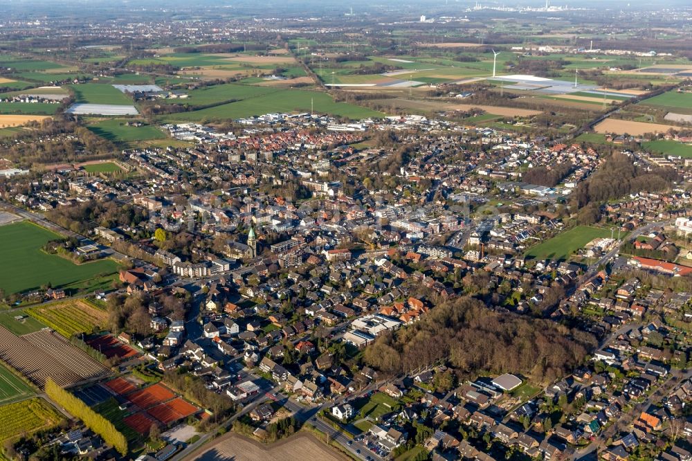 Luftbild Bottrop - Bezirksansicht von Kirchhellen in Bottrop im Bundesland Nordrhein-Westfalen