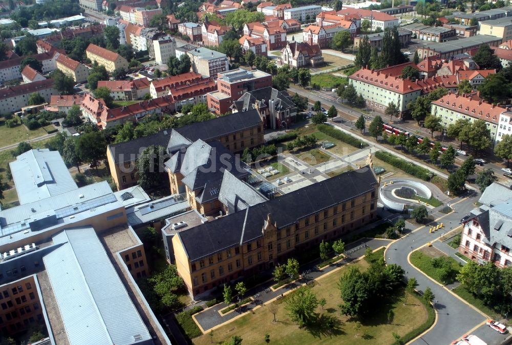 Luftaufnahme Halle / Saale - BG - Berufsgenossenschaftliche Kliniken Bergmannstrost Halle in Halle / Saale in Sachsen-Anhalt