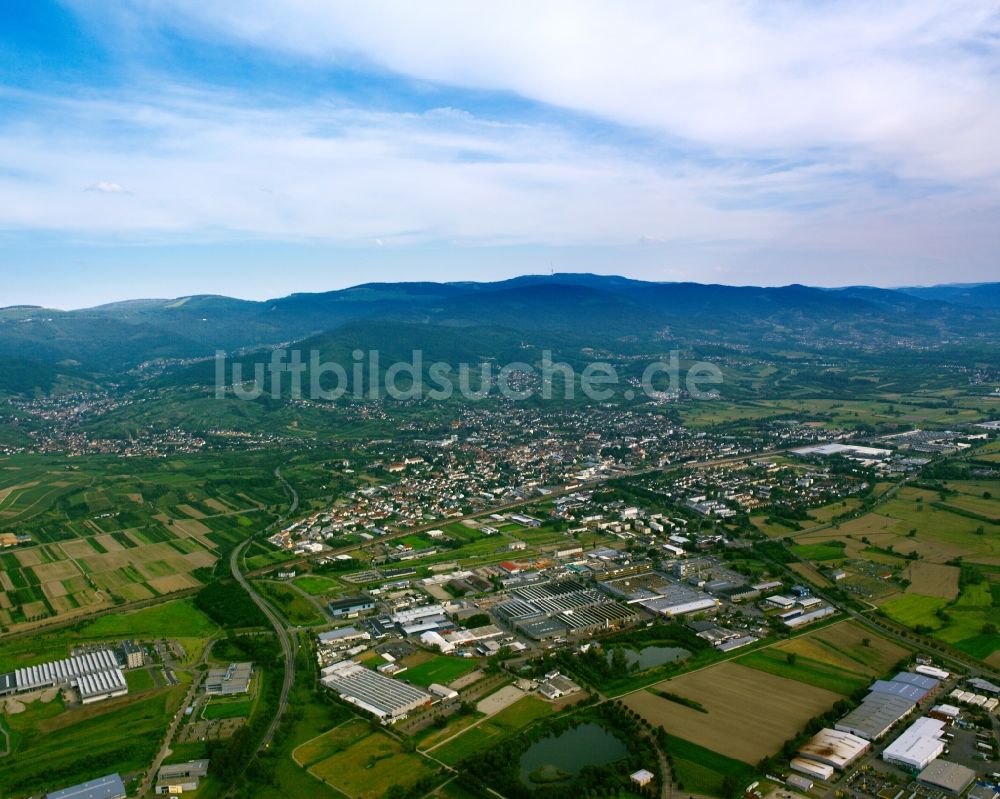 Bühl von oben - Bühl im Schwarzwald im Bundesland Baden-Württemberg